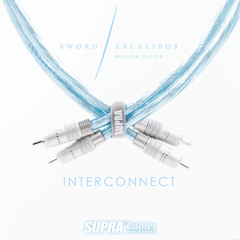 Supra Cables Sword Excalibur Rhodium ISL RCA 2 Supra Cables Sword Excalibur Rhodium ISL RCA – Bild 2